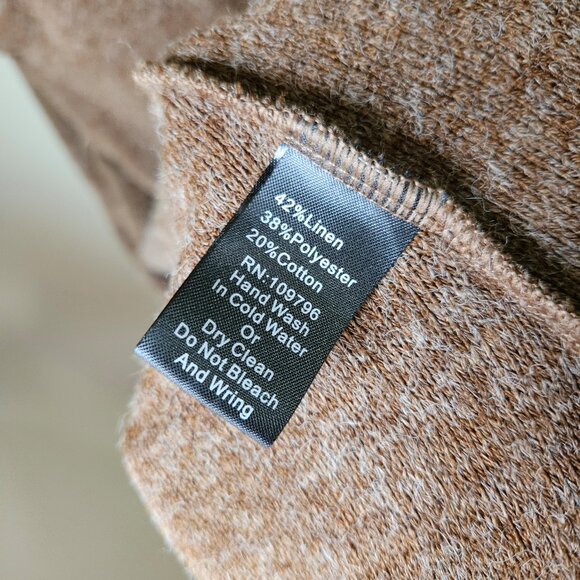 Pretty Angel Knit Cardigan Duster Brown Crochet S Small Vintage Y2K Whimsygoth - Picture 10 of 11